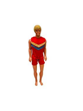 1983 Sun Gold Malibu Ken Doll Mattel 1088 Tan Blonde Blue Eyes 12” 80s Outfit